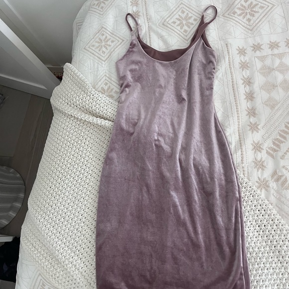 Purple / Silver Velvet Dress - Picture 6 of 6